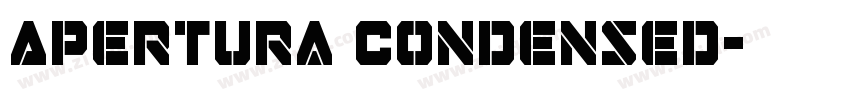 Apertura Condensed字体转换